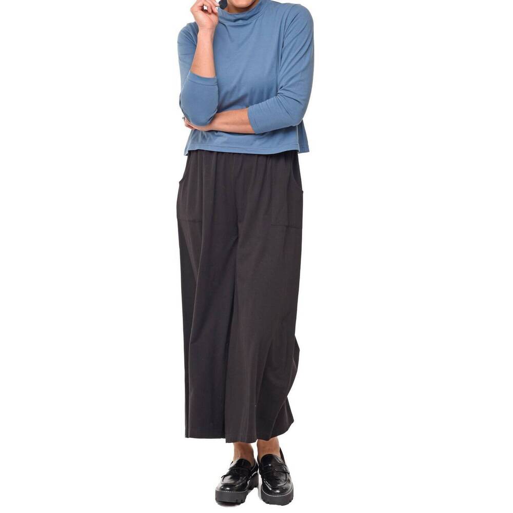 NEW TULIP CLOTHING kai pullover top in mallard blue
